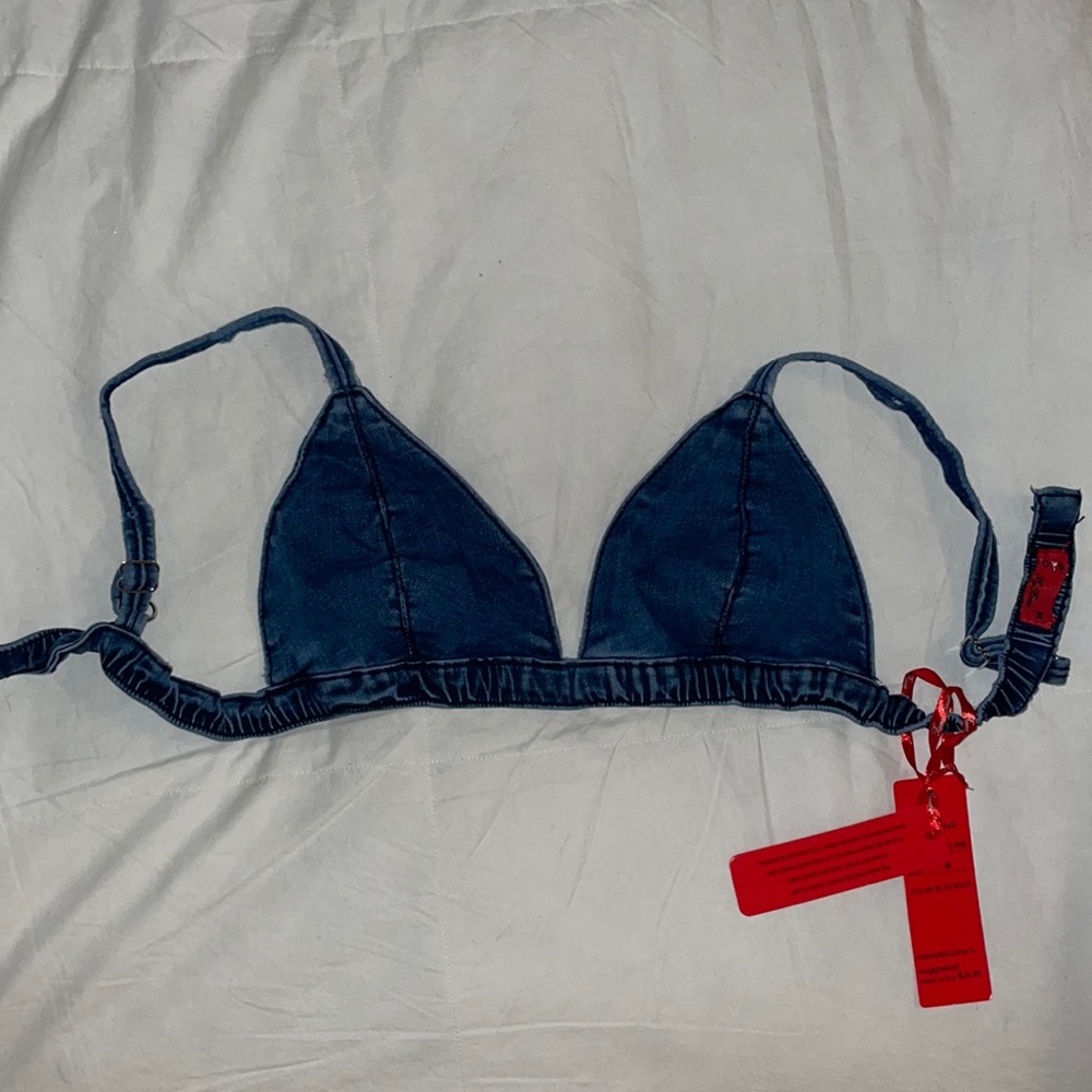 Denim bra/top